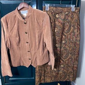 VINTAGE WESTERN SET INCLUDING SKIRT AND JACKET